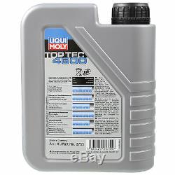 Sketch Inspection Filter Liqui Moly Oil 6l 5w-30 For Audi Cabriolet 8g7 B4