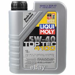 Sketch Inspection Filter Liqui Moly Oil 7l 5w-40 For Audi Cabriolet 8g7 B4