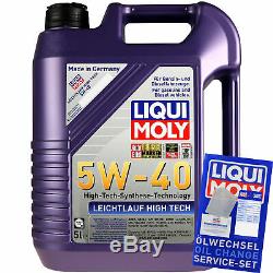 Sketch Inspection Filter Oil Additive Liqui Moly 7l 5w-40 For Audi Cabriolet