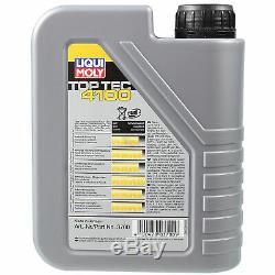 Sketch Inspection Oil Filter Liqui Moly 6l 5w-40 For Audi Cabriolet 8g7 B4