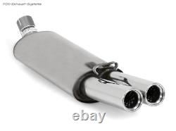 Sport Exhaust Audi 80/90 89 B3 B4 Welded Coupe Convertible 2x76mm Round
