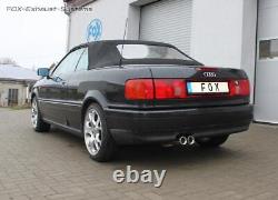 Sport Exhaust Audi 80/90 89 B3 B4 Welded Coupe Convertible 2x76mm Round