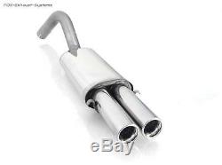 Sport Exhaust Audi 80/90 B3 B4 89 Soda Coupé Cabriolet 2x76mm Round