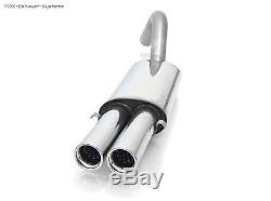 Sport Exhaust Audi 80/90 B3 B4 89 Soda Coupé Cabriolet 2x76mm Round