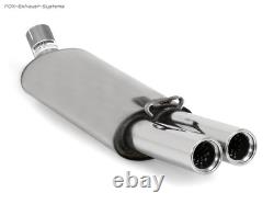 Sport Exhaust + Vb-Pipe Audi 80 89 B3 B4 Sedan Coupe Convertible 1.6-2L 2x Rolled