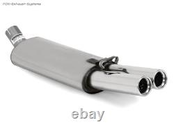Sport Exhaust + Vb-Pipe Audi 80 89 B3 B4 Sedan Coupe Convertible 1.6-2L 2x Rolled
