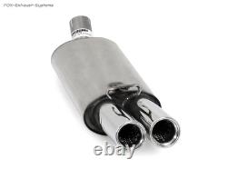 Sport Exhaust + Vb-Pipe Audi 80 89 B3 B4 Sedan Coupe Convertible 1.6-2L 2x Rolled