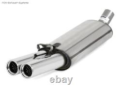 Sport Exhaust + Vb-Pipe Audi 80 89 B3 B4 Sedan Coupe Convertible 1.6-2L 2x Rolled