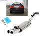 Sport Exhaust + Vb-rohr Audi 80 89 B3 B4 Welded Coupe Cabriolet 2.3l 2x Rolled