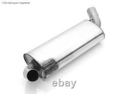 Stainless Steel Central Silencer Audi 80/90 89 B3 Welded Coupe + Cabriolet B4 Ø63.5mm