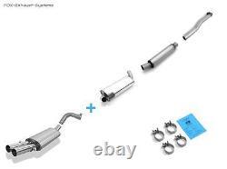 Stainless Steel Factory Audi 80/90 89 B3 Welded / Coupe + B4 Convertible 2.0 16V 2.3l 2x63mm