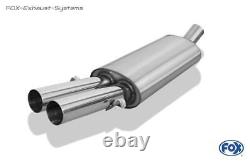 Stainless Steel Factory Audi 80/90 89 B3 Welded / Coupe + B4 Convertible 2.0 16V 2.3l 2x63mm