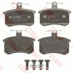 TRW Rear Solid Disc Brake Set + Pads for Audi 80 Cabriolet