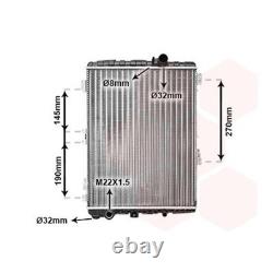 VAN WEZEL Water Radiator Compatible with AUDI 80 90 CABRIOLET COUPE 03002038