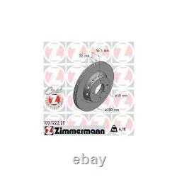 Zimmermann Brake Discs + Front Pads For Audi Cabriolet Coupé Type 89