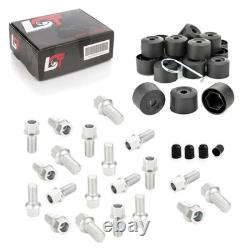 20X Écrous De Roue Boule M14X1,5X27 Capuchons Pour Audi Cabrio Coupe Quattro