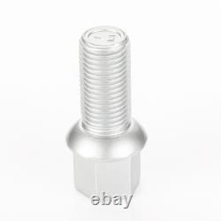 20X Écrous De Roue Boule M14X1,5X27 Capuchons Pour Audi Cabrio Coupe Quattro
