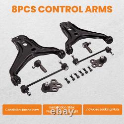 8x Bras De Suspension Set for Avant for Audi 80 Cabriolet B4 Coupé 1.8+2.0