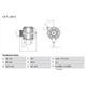 Alternateur Bosch Pour Audi 100 80 A4 A6 A8 Cabriolet Coupé Vw Passat