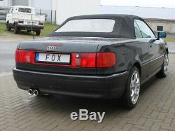 Audi 80/90 Type 89, B3 Soude / Coupé / 80 B4 Cabriolet Silencieux 2x76mm de Fox