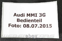 Audi A4 8K A5 8T Coupé 8F Cabriolet Q5 8R Mmi 3G Unité de Contrôle Navi Radio