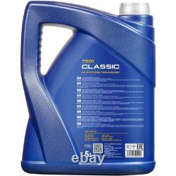 BOSCH Inspection Set 8L MANNOL Classic 10W-40 Pour Audi Cabriolet 2.3 E Coupe