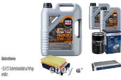 BOSCH Inspection set 7 L LIQUI Top MOLY Tec 4200 5W-30 pour Audi Cabriolet 2.6