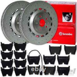 BREMBO Disques 370mm + Revêtements Avant pour Audi Tt 2,5 Rs Coupé + Cabriolet