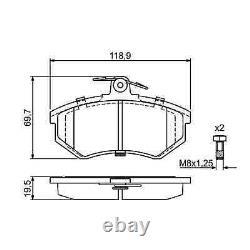 Bosch Disques de Frein + Plaquettes Avant pour Audi 80 Coupé Cabriolet