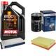 Bosch Inspection Set 5l Motul 8100 X-cess 5w-40 Pour Audi Cabriolet 2.6 2.0 E