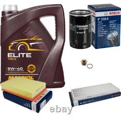 Bosch Inspection Set 5L mannol Elite 5W-40 pour Audi Cabriolet 2.6 1.8 80