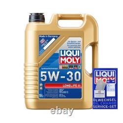 Bosch Inspection Set 6 L Liqui Moly Longlife 3 5W-30 pour Audi Cabriolet 2.6