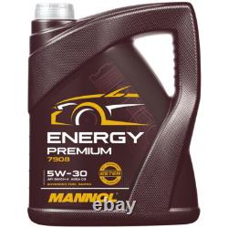 Bosch Paquet pour Inspection 7, L mannol Energy Premium 5W-30 Audi Cabriolet 2.3