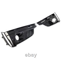 Cache antibrouillard noir brillant pour AUDI A5 F5 Coupe Cabrio Sportback 16-20