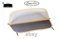 Coupe Vent Audi A4 (2002-2009) Cabrio Filet Anti Remous Beige+Sac de Rangement
