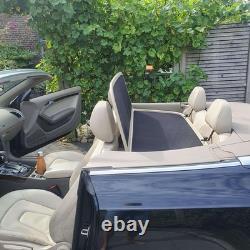 Coupe Vent Audi A5 8F7(2009-2016)Cabrio Filet Anti Remous Beige+Sac De Rangement