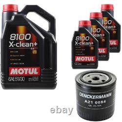 DENCKERMANN Filtre À Huile Motul 8100 5W-30 8L Pour Audi Cabriolet 2.6 2.8 A6