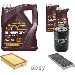 Denckermann Inspection Set mannol Break Ll 5W-30 7L pour, Audi Cabriolet