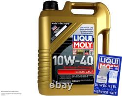 FILTRE DE KIT D'INSPECTION LIQUI HUILE MOLY 5 L 10W-40 pour Audi Cabriolet 8G7