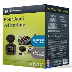 Faisceau spécifique au véhicule 7 broches pour AUDI A4 berline 2011-2015 ECS TOP