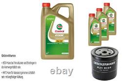 Filtre À Huile CASTROL EDGE TITANIUM 5W-30 LL 8L Pour Audi Cabriolet 2.6 2.8