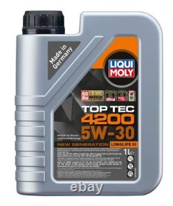 Filtre à Huile Bosch 11 L Liqui Moly Top Tec 4200 5W-30 pour VW Golf I Cabriolet