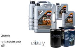 Filtre à Huile Bosch 12 L Liqui Moly Top Tec 4200 5W-30 pour VW Golf I Cabriolet