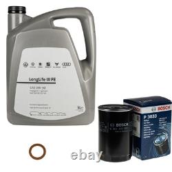 Filtre à Huile Bosch 5, L VW moteur 0W-30 Longlife III Fe pour Golf I Cabriolet