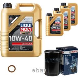Filtre à Huile Bosch 8L Liqui Moly Légèreté 10W-40 pour VW Audi Golf I Cabriolet
