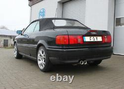Fox Silencieux 2x76 pour Audi 80/90 89, B3 Soude / Coupé / 80 B4 Cabriolet