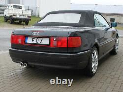 Fox Silencieux 2x76 pour Audi 80/90 89, B3 Soude / Coupé / 80 B4 Cabriolet