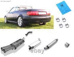 Fox Système Complet de Kat Audi 80/90 89 B3 B4 Coupé Et Cabriolet 2.6l 2.8l