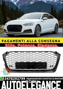 Grille Avant Noire Brillante Look RS5 Pour Audi A5 F5 Coupé/Cabriolet/Sportback
