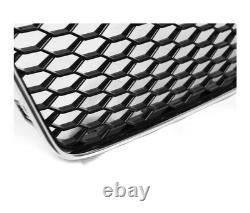 Grille pour Audi A5 2011 2012 2013 2014 2015 2016 Coupe Cabrio VR-60 Chrome Noir